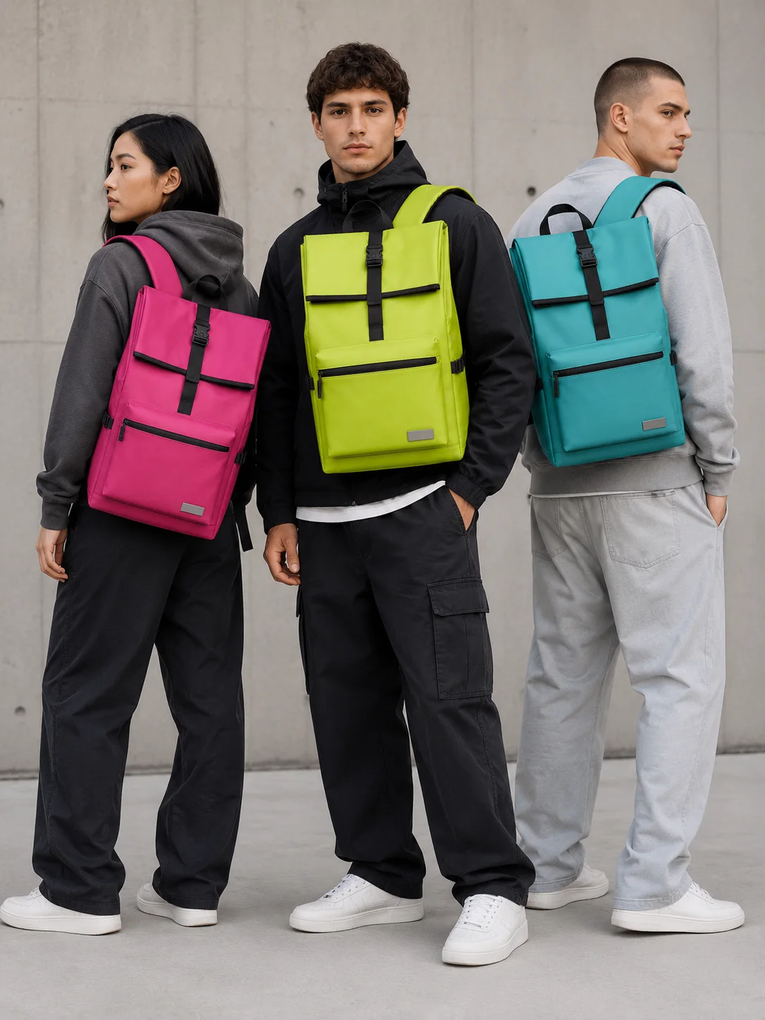 ARZES color backpack collection